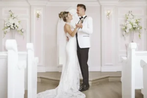 Las Vegas Wedding Couple's First Dance at Storybook Wedding Chapel