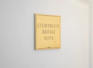 Storybook Wedding Chapel Bridal Suite Sign