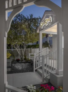 Storybook Wedding Chapel through Gazebo