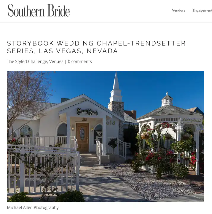 Southern Bride Storybook Weddin Chapel Article